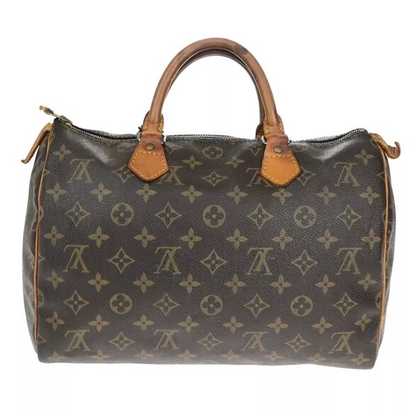 LOUIS VUITTON Speedy 30 Travel Hand Bag Monogram Leather Brown M41526 69YF405 - Picture 4 of 13